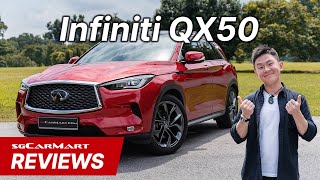 2019 Infiniti QX50 20T Sensory with ProACTIVE  sgCarMart Reviews [upl. by Purdum]