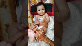 baby body massage youtube vlogmassage babyBabyMomMontisubcribeviralvideo cute [upl. by Fillbert163]