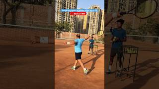 Tennis one hand backhand tennis shortfeed sports [upl. by Ahsia]