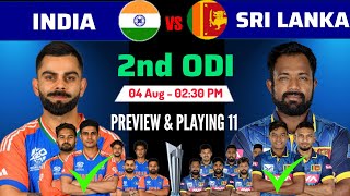 India vs Sri Lanka 2nd ODI Match 2024  India vs Sri Lanka 2nd ODI Playing 11  Ind vs Sl Playing 11 [upl. by Ody]