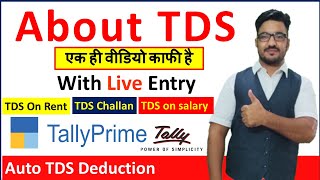 TDS Practical Entry in Tally Prime  As a TDS Deductor  Lecture 67 [upl. by Cayser]