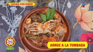 Rica receta para hacer arroz a la tumbada  La Cocina  Sale el Sol [upl. by Karlee505]