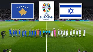 Kosovo vs Israel ● UEFA Euro 2024 Qualification  12 November 2023 Gameplay [upl. by Eledoya]