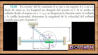 CINÉTICA DE LA PARTÍCULA Segunda Ley de Newton Problema 1226 Dinámica Beer amp Johnston 9 edición [upl. by Odlamur]