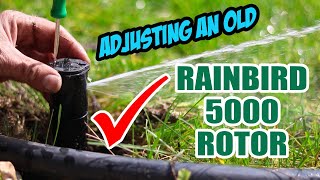 Rainbird 5000 Sprinkler Adjustment [upl. by Rina]