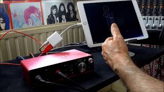 Focusrite Scarlett 2i2  FULL SetUp Tutorial amp Demo for the iPad [upl. by Sherborne977]