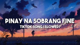 Pinay Na Sobrang Fine  Tiktok Song Slowed  Lyrics Video [upl. by Matthews524]