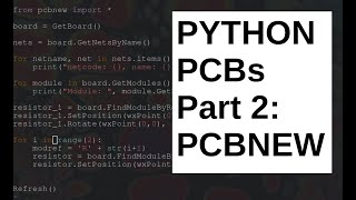 Making Keyboard PCBs with Python Part 2 Moving components with PCBNEW scripting [upl. by Lenox197]