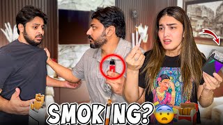 AREEB NY SMOKING START KER DE 😡🚬  Bhai Ny Gussa Mai Thapar Mar Dea 🤬  Gari Sy Cigarette Nikal Aye🤯 [upl. by Ulla586]