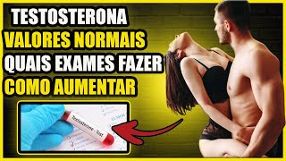 TESTOSTERONA VALORES DE REFERÊNCIAQUE É TESTOSTERONA LIVRE E TOTALQUAL EXAME É MAIS IMPORTANTE [upl. by Nwahsor404]