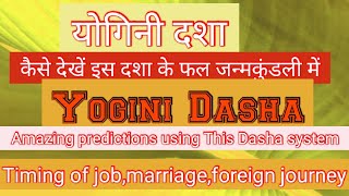 Yogini Dasha best dasha to predict the eventsयोगिनी दशा से कैसे फलित करें [upl. by Claudianus]