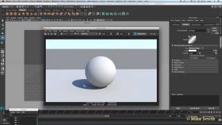 Maya 2016  Basic Render Setting and Sun amp Sky [upl. by Yumuk708]