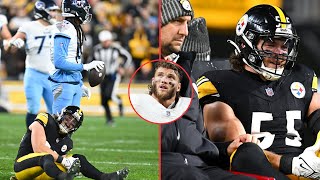 Steelers Cole Holcomb Suffers Serious Knee Injury vs Titans Game Highlights and Injury Update [upl. by Marl]