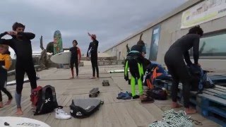 Treino de Surf da Onda Pura 13122015 Matosinhos [upl. by Lutim]