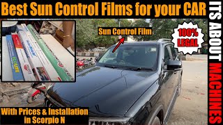 Best Sun Control Films for your CAR  With Prices and installation  Must have CAR accessory [upl. by Domonic]