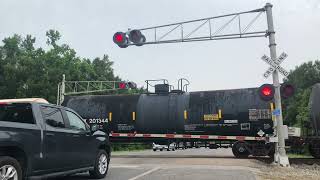 CN L516 passes through Garyville LA [upl. by Aroc]