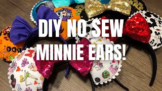 How To Disney DIY No Sew Minnie Mouse Ears [upl. by Harp844]