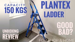 PLANTEX  BLUE 4 Step Ladder  REVIEW  UNBOXING [upl. by Bernadine]