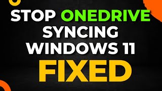 Stop Onedrive Syncing Windows 11 [upl. by Cyb]