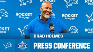 Brad Holmes NFL Draft Day 1 Press Conference  April 25 2024 [upl. by Hardin]