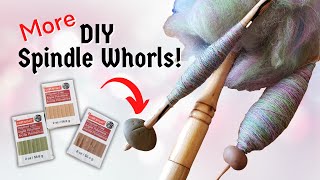 DIY Spindle Whorls for Handheld Distaff Yarn Spinning [upl. by Adnohsad]