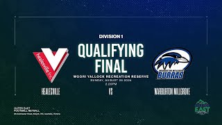 Qualifying Final Div 1 Snrs Healesville V Warbuton Millgrove 25082024 [upl. by Yssenhguahs]