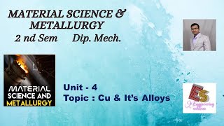 MSM Unit  4 Metals amp Its alloys  Cu amp Its alloys By P N Chhaniyara [upl. by Johen202]