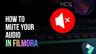 How To Mute Your Audio On Filmora 13 [upl. by Whale]