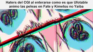 Haters del CGI al saber como es que Ufotable anima sus peleas [upl. by Jotham]