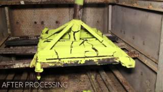 Heavy Paint Coating Removal in a Burn Off Oven [upl. by Orravan54]