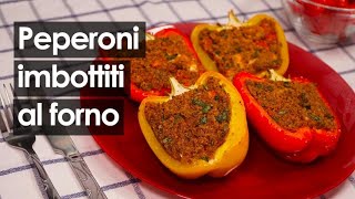 Peperoni imbotti senza carne la ricetta classica al forno con verdura di stagione [upl. by Korney]