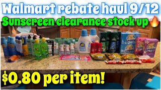 Walmart rebate haul 912 So much amazing deals going on right now  33 for 41 items [upl. by Baniez580]