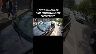 Lovit pe pistă bucuresti romania masina motor moto trafic politie bicicleta pieton sofer [upl. by Fidel]