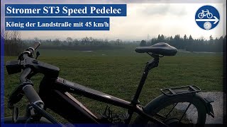 Speed Pedelec Stromer ST3 Testfahrt auf Landstraßen [upl. by Oicelem]