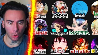 Every Anime Studio Explained in 17 Minutes REACTION [upl. by Sager]