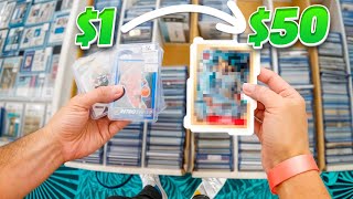 Finding Sports Cards To Flip In The 1 Box 100 Budget Challenge [upl. by Ytirev]