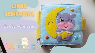 Libro sensorial de fieltro  Bebés 6 meses 18 meses [upl. by Amory]