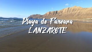 Playa de FAMARA ★ Teguise ★ LANZAROTE 🌊 [upl. by Rotciv]