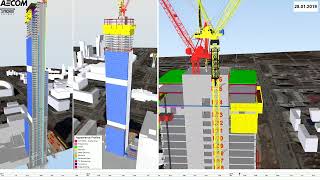 4D Build Sequence  High Rise Project [upl. by Halak]