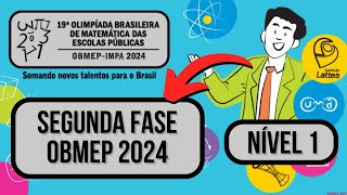 PROVA COMPLETA OBMEP 2024 SEGUNDA FASE NÍVEL 1 SIMULADO COM GABARITO [upl. by Harrad831]