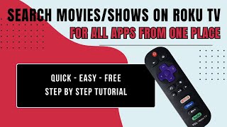 ROKU TV HACK Search moviesshows on ALL apps from ONE place tv howto tutorial [upl. by Tybald929]