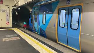 Melbourne PTV Metro Pakenham Line HCMT Horn at Flagstaff Station 02012024 [upl. by Heid34]