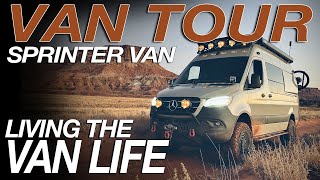 How I Built This 4x4 Mercedes Sprinter Van  Living The Van Life [upl. by Aihsenrad377]