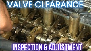 How to check Valve Clearance Inspection amp Adjustment valveclearance [upl. by Aleakim]