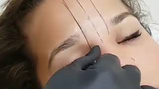 Eyebrow Mapping Tutorial for Eyebrow Microblading  Tattoo  Powder Brows  Renuka Krishna [upl. by Eahsel]