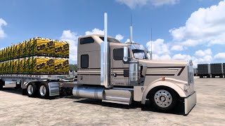 Custom Kenworth W900L  Hauling ATVs  Straight Piped X15 Cummins  American Truck Simulator [upl. by Norved750]