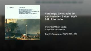 Vereinigte Zwietracht der wechselnden Saiten BWV 207 Ritornello [upl. by Howzell407]