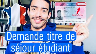 Demande titre de séjour en France étudiant algérien سلسلة الدراسة في فرنسا مع فوبوس [upl. by Ahseekan]