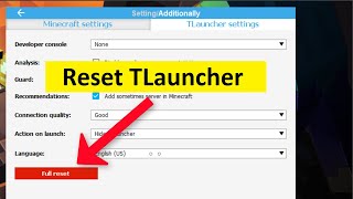 How To Reset Minecraft Settings TLauncher  How To Reset Minecraft TLauncher  Windows 111087 [upl. by Judah]