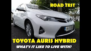 OWNER REVIEW amp ROAD TEST  Toyota Auris HYBRID 2014 [upl. by Joete]